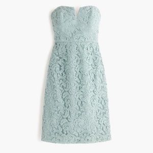 J. Crew Cathleen Dusty Shale Lace Dress
